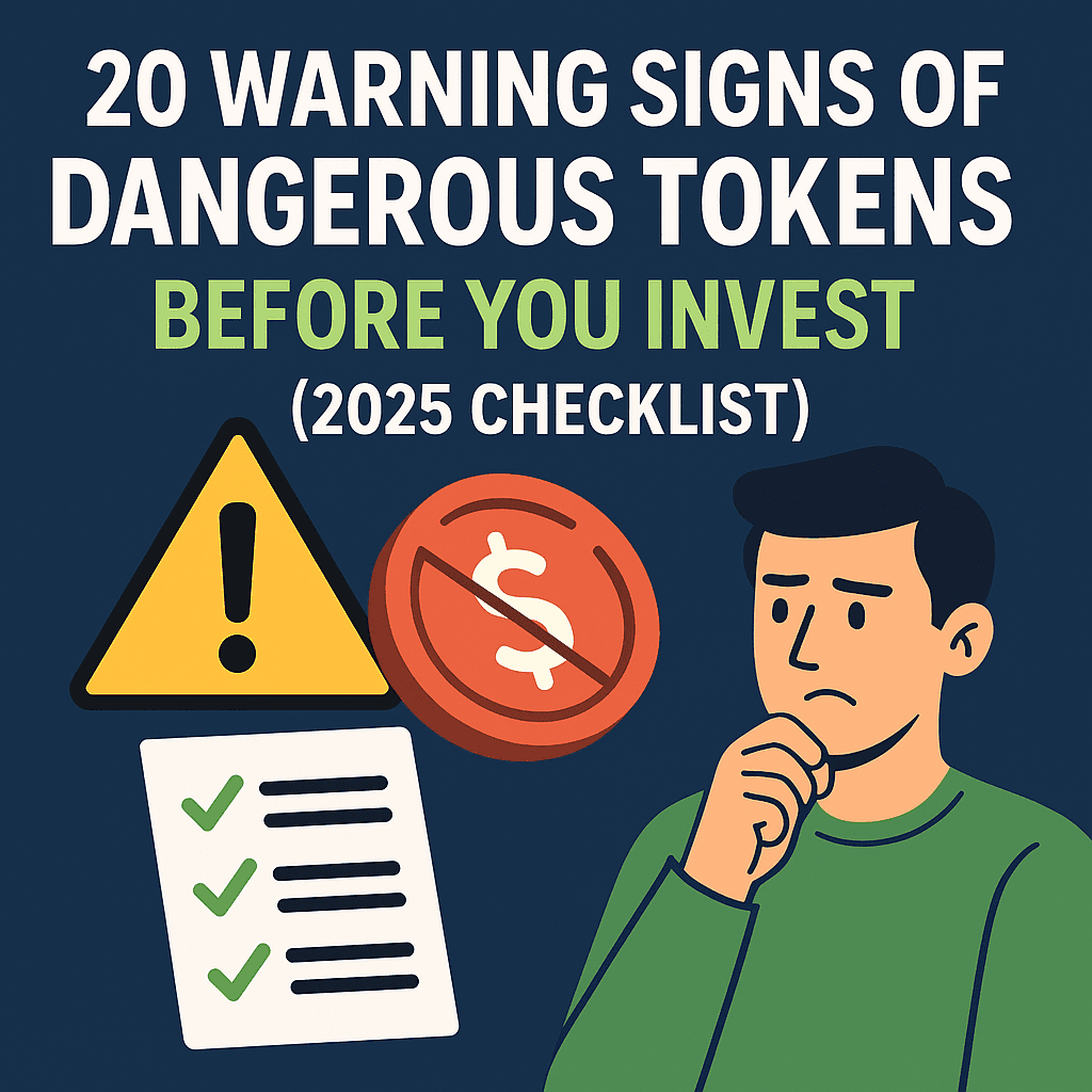 20 Warning Signs of Dangerous Tokens Before You Invest (2025 Checklist)